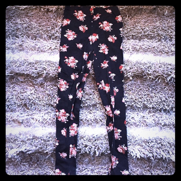 Flowered leggings