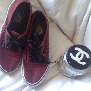 BURGUNDY VANS