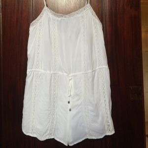 White linen romper