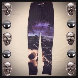 💀Goth Raven Skull Leggings💀