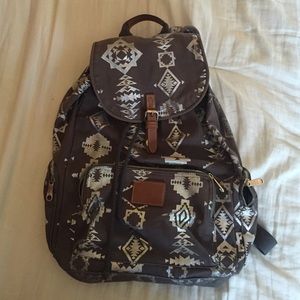 PINK tribal print backpack