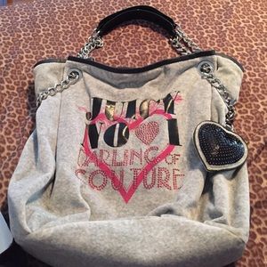Juicy couture soft gray handbag