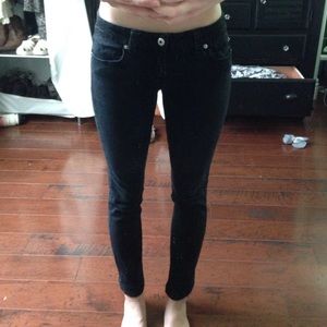 Black/Grey Denim Jeans