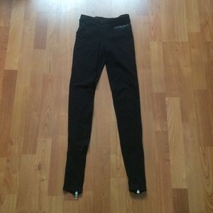 Black Leggings with Zippers