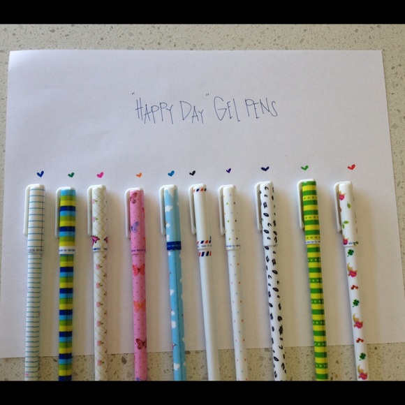 Gel Pens 10 Piece Kawaii Variety