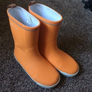 Tretorn Orange Rainboots
