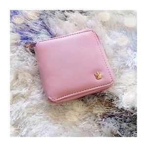 Cute pink crown wallet