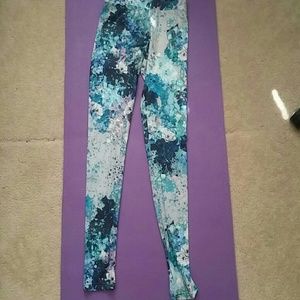 2 PAIRS FOR $5. Blue & Pink lace leggings