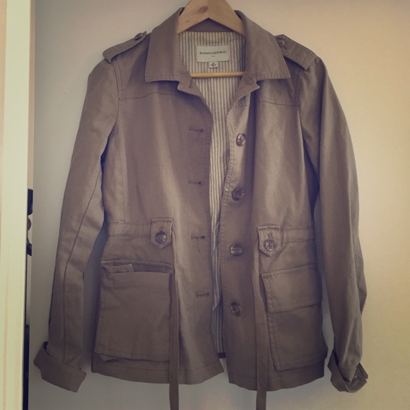 Banana Republic XS khaki military jacket