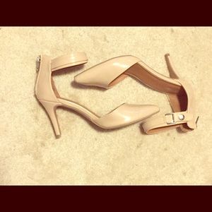 Nude Patent Heels