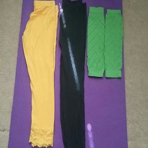 3 PAIRS FOR $6. Leggings & Leg warmers