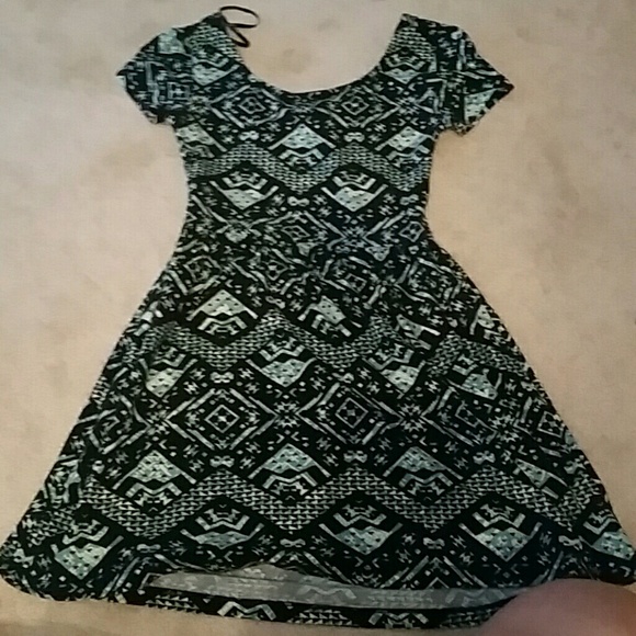 CUTE aztec print skater dress