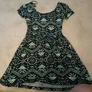 CUTE aztec print skater dress