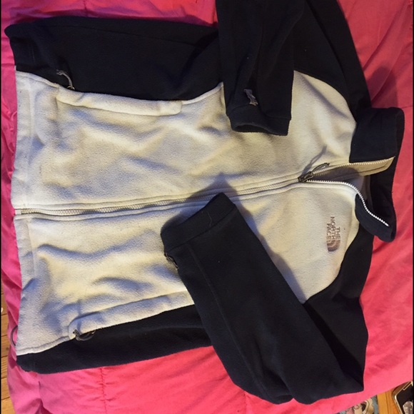 Large north face navy and baby blue fleece