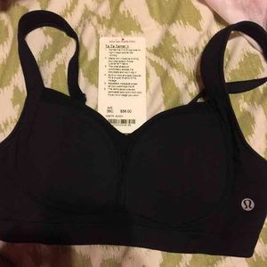 Black Lulu sports bra -- Ta Ta Tamer ll  36 C