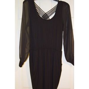 Nasty Gal black long sleeve dress