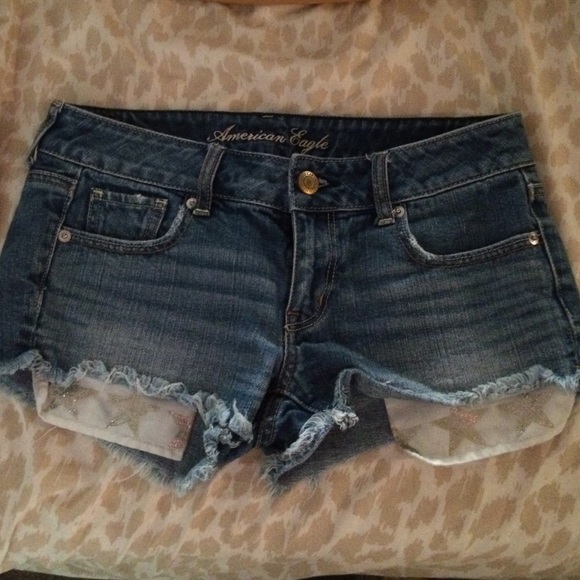 American eagle glitter star pocket shorts