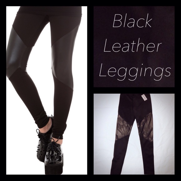 Black Leather Leggings