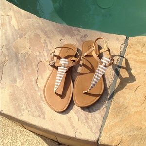 Striped Forever 21 sandals