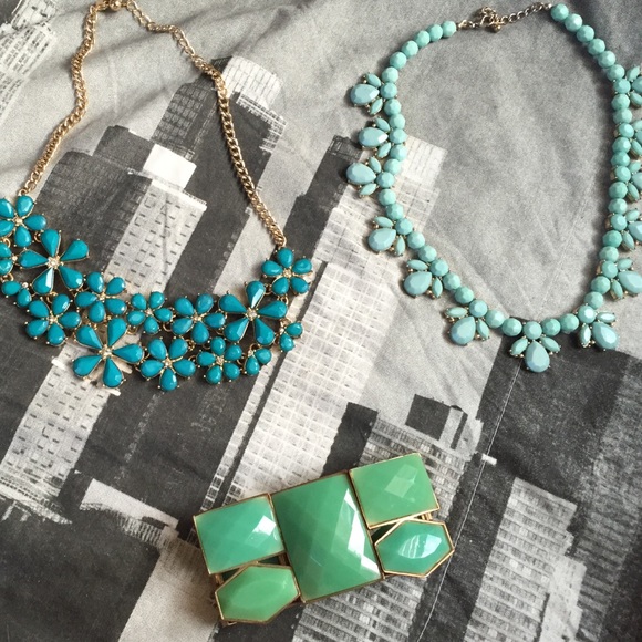 Blue Jewelry Set/ pants bundle