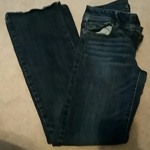 Medium wash AE boot cut jeans