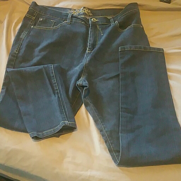Denim fitted jeans