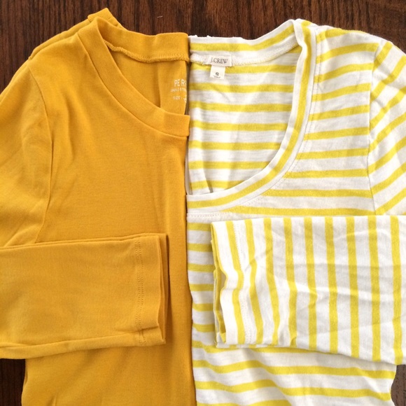 J. Crew Tops - J.Crew Yellow Tee Bundle