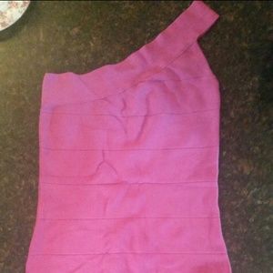 One shoulder fitted dress