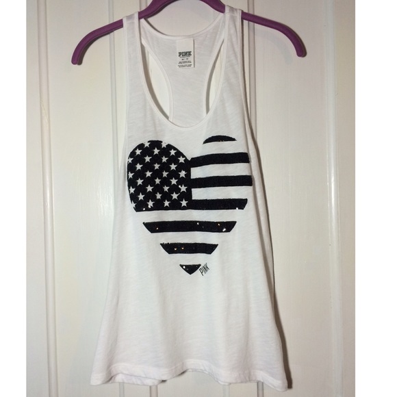 PINK racer back tank top