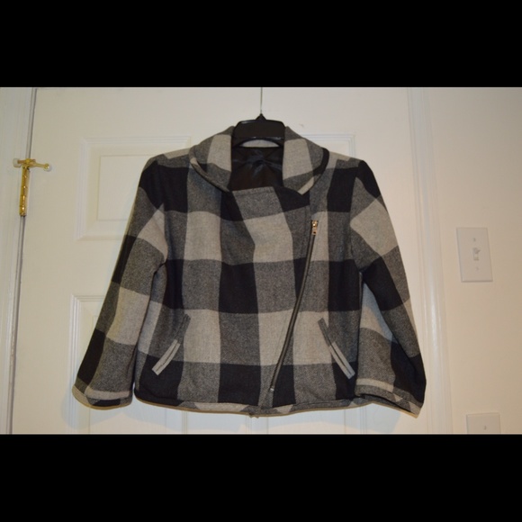 Wren Cropped wool motorcycle jacket ⚫️