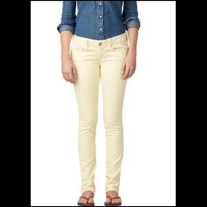 Yellow American Eagle Skinny Jeans