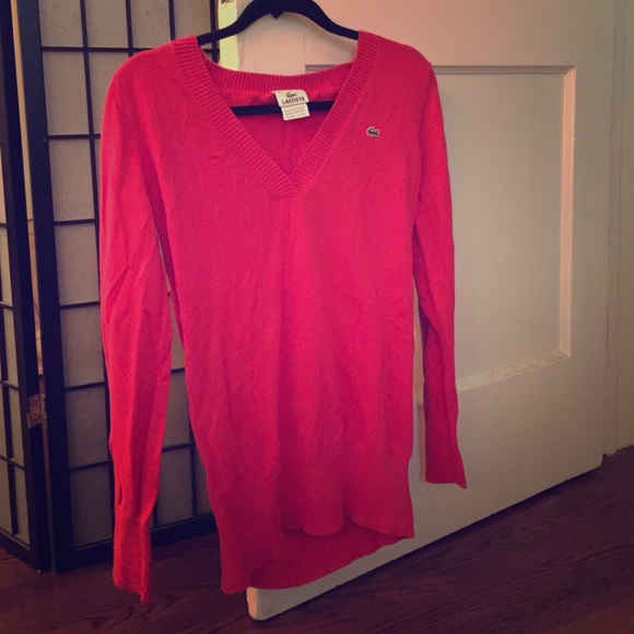 Pink Lacoste sweater