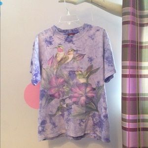 purple tie dye men's shirt