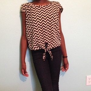 Tie front blouse