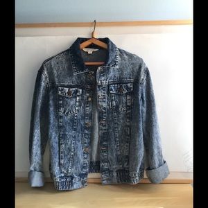 Vintage acid wash denim jacket