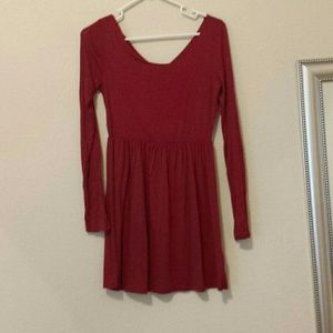Red Long Sleeve Dreas