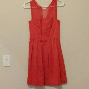 Red Brocade Dress