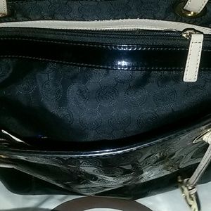 Metallic black authentic Michael Kors tote