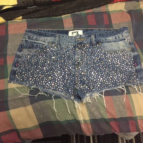 Victoria's Secret pink denim shorts