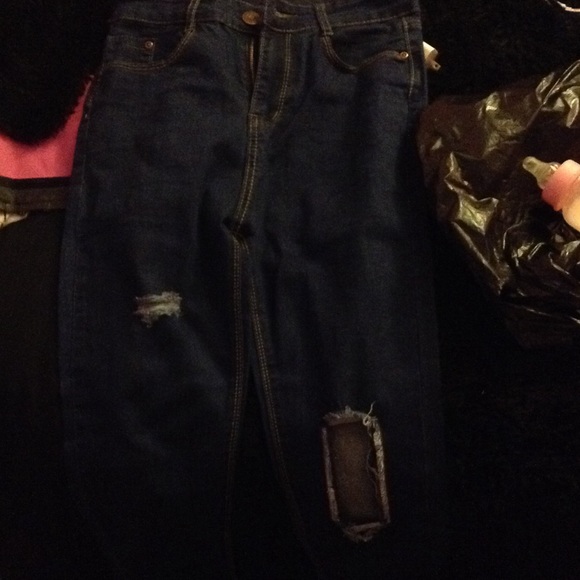 High waisted denim