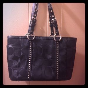 Black coach purse
