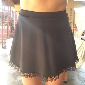 Poetry black circle skirt.