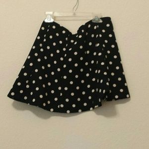 Polka Dot Mini Skirt
