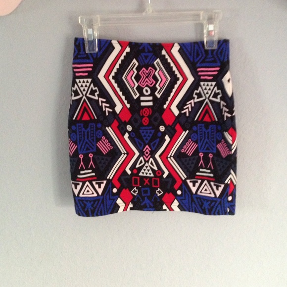H&M Tribal Miniskirt