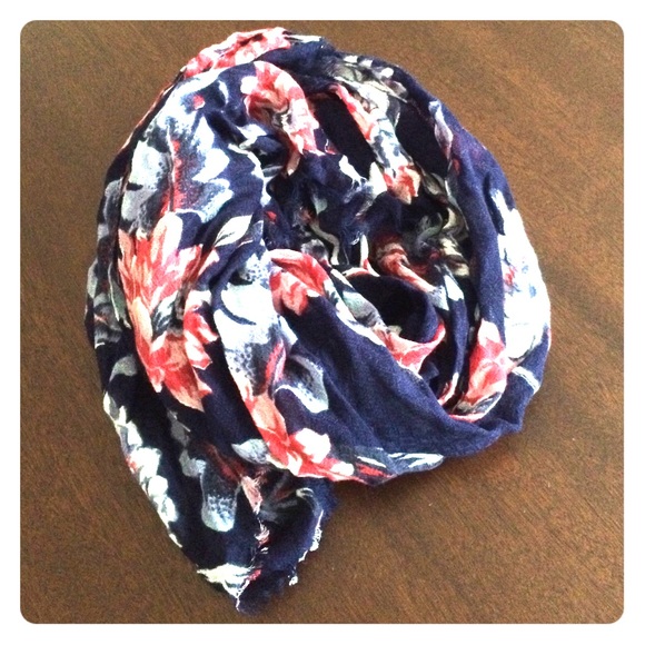 GAP Other - Gap floral scarf navy/rose/white blue/light blue