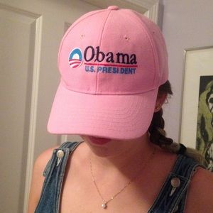 Pink Obama campaign hat