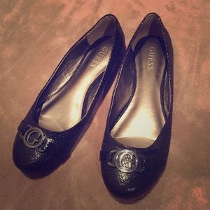 Guess Faux Snakeskin Flats