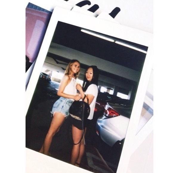 High Waist blue denim cut off shorts
