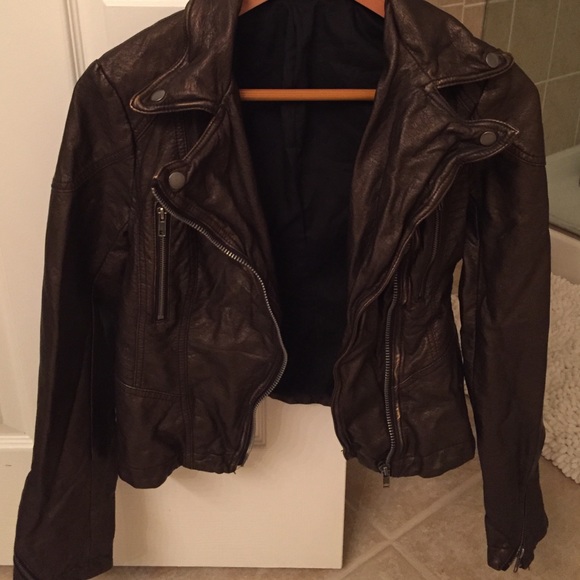 Free people vegan leather jacket