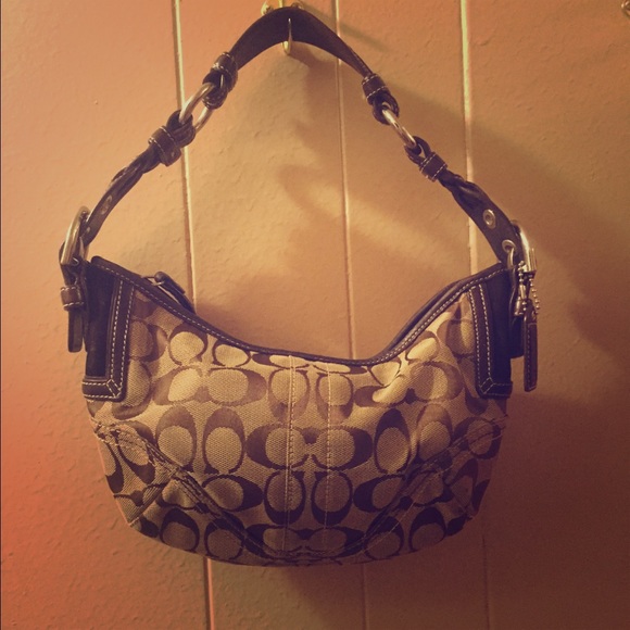 Brown coach purse